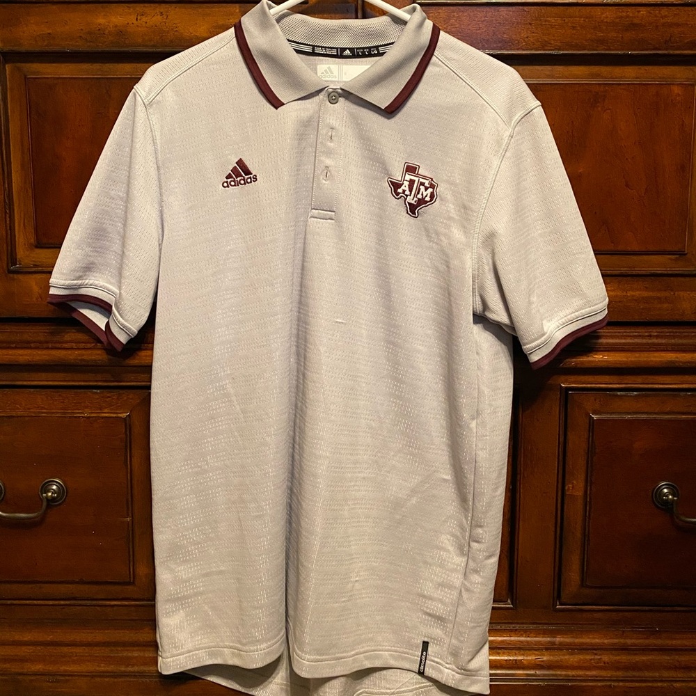 Adidas Texas A&M golf shirt